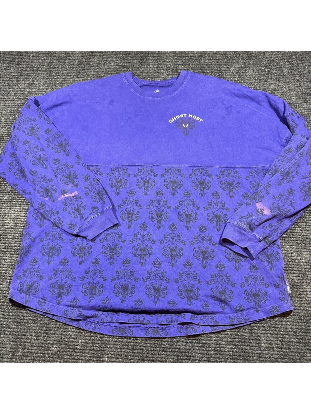 Disney Parks The Haunted Mansion Ghost Host Spirit Jersey Glow In The Dark - XL